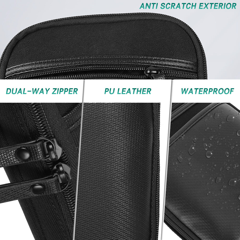 Black Concealed Carry Gun Pouch Pistol Holster Pack Waist Pocket with Belt Loops