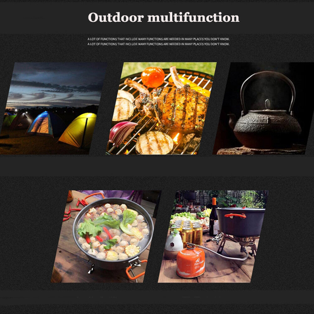 3900W Portable Backpacking Camping Gas Stove with Piezo Ignition Burner Case US