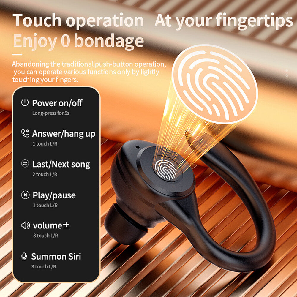 Wireless Bluetooth 5.3 Headset TWS Earphones Earbuds Stereo Headphones Ear Hook