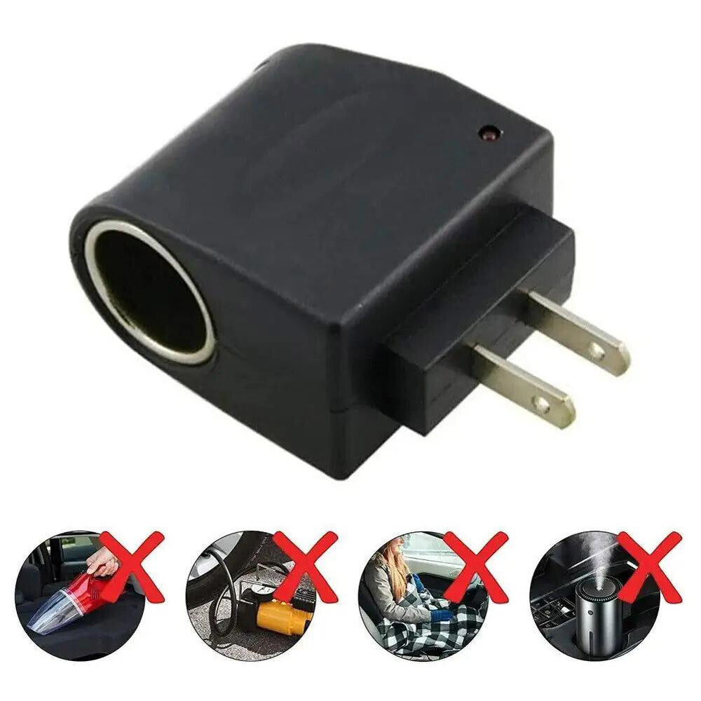 2PCS 100-240V AC to 12V DC Car Cigarette Lighter Socket Power Adapter Converter