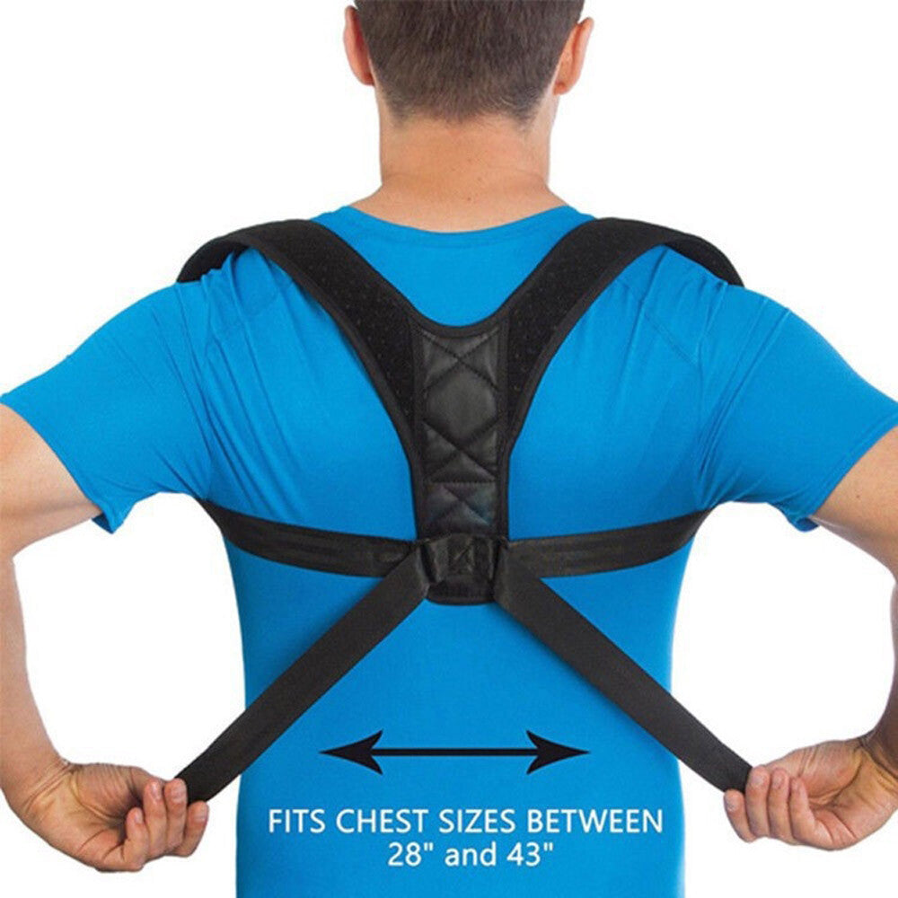 Posture Corrector Adjustable Back Brace Shoulder Support Clavicle Belt Men Women