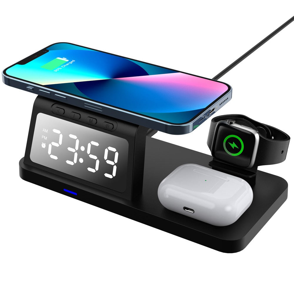 4In1 Fast Wireless Charger Station Dock for Apple Watch Iphone 17 Pro Max Air US