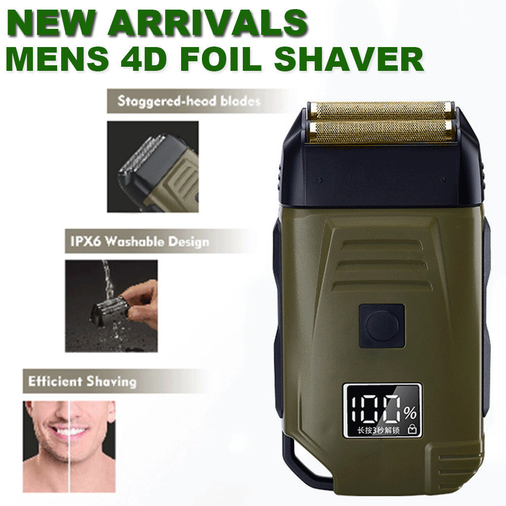 Men'S USB Electric Shaver Trimmer Razor Rechargeable Hair Beard Shaving Machine