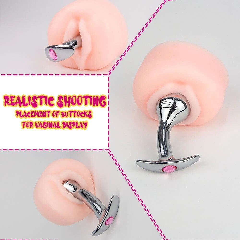 Metal Steel G-Spot Anal Butt Plug Prostate Massager Probe Sex Toys for Men Women