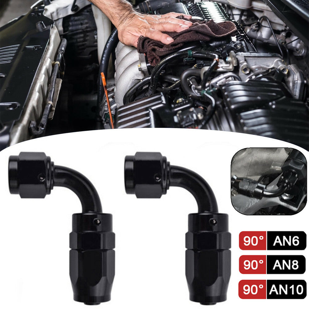 2PCS 6AN 8AN 10AN Swivel Oil/Fuel/Air/G