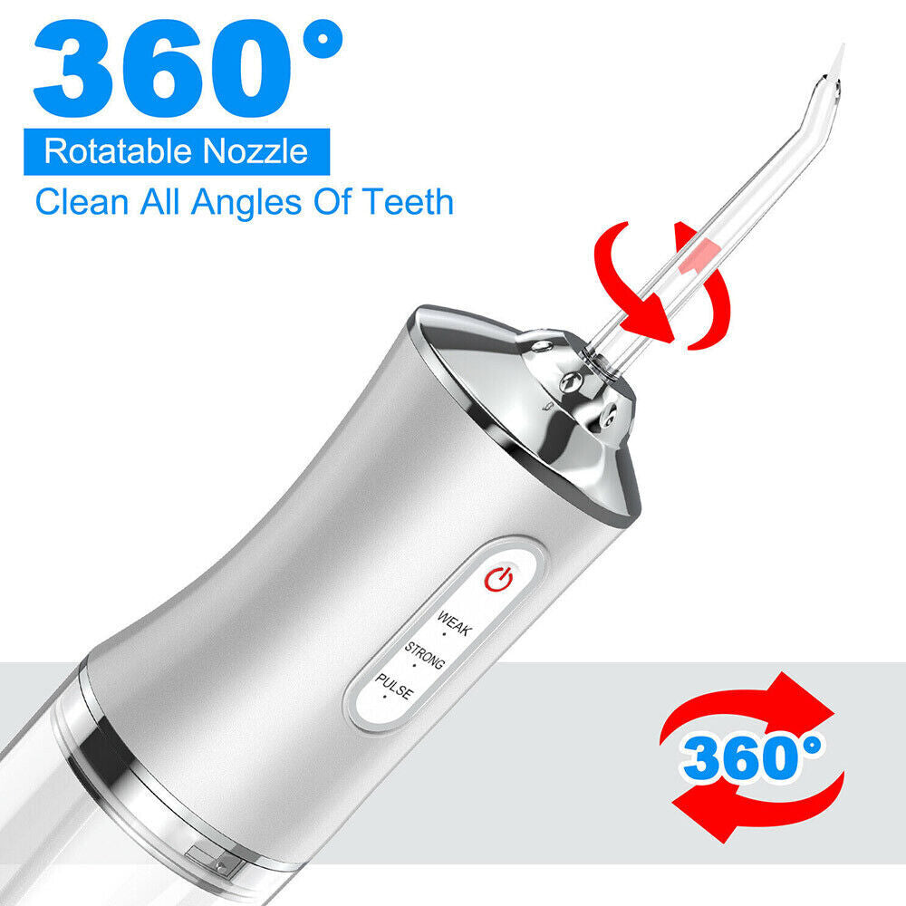 New Cordless Water Flosser Dental Oral Irrigator Travel Teeth Cleaner Floss Pick