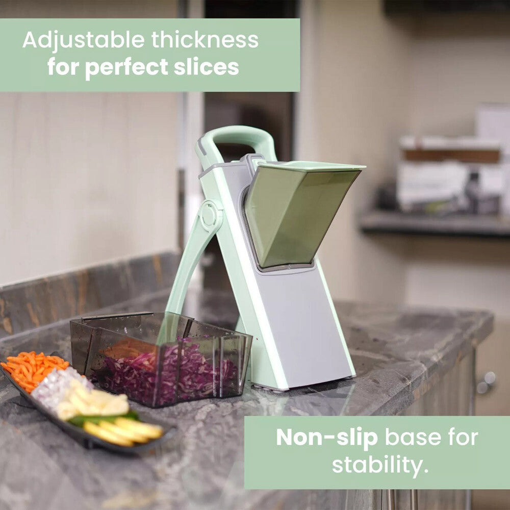 5 in 1 Vegetable Chopper Safe Mandoline Slicer Food Potato Cutter Adjustable US