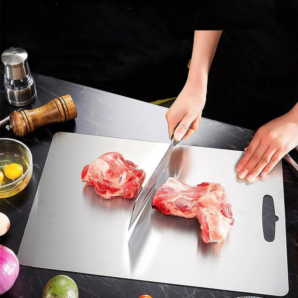 Titanium Coating Cutting Board Double-Sided Kitchen Tool Camping Size S / M / L
