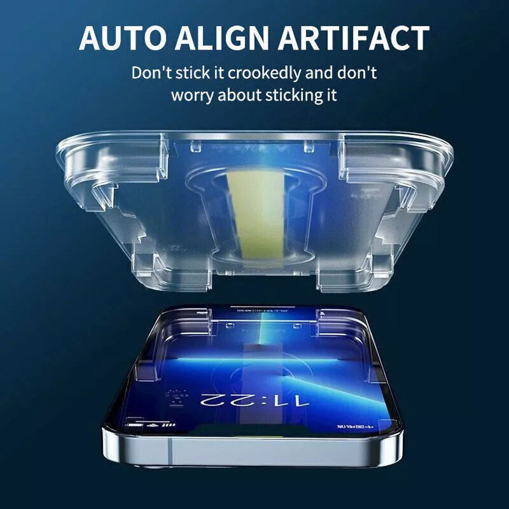 2X Pack Iphone 16 Pro Max plus Glass Screen Protector Magic Auto Alignment US