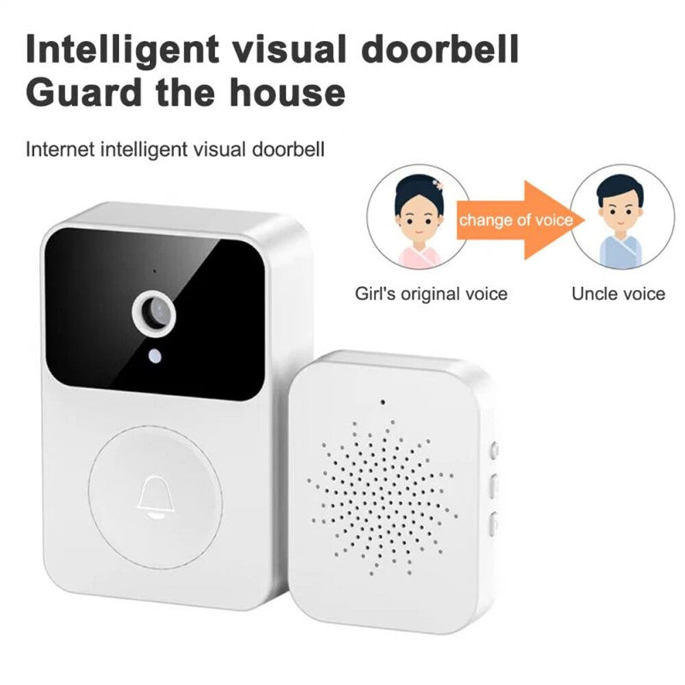 Smart Wireless Wifi Video Doorbell Night Vision Camera Door Bell Ring Intercom