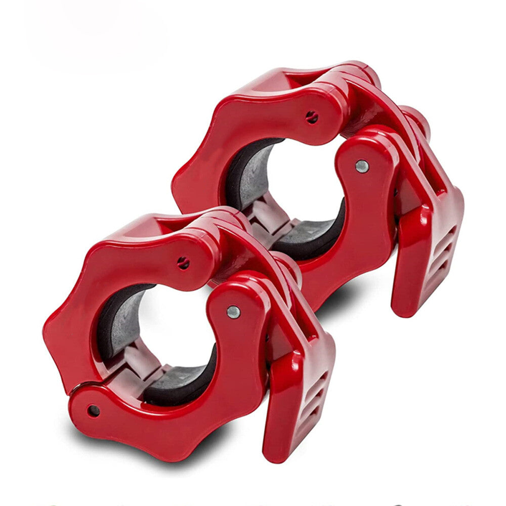 US Olympic 1-2" Inch Barbell Clamps Quick Release Standard Bar Weight Plates