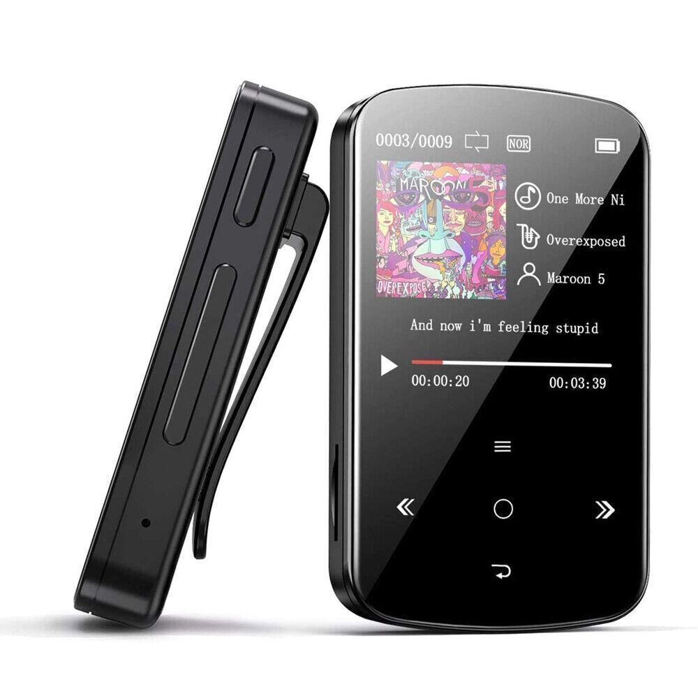 MP3 Player 32GB Hifi Lossless Sound Bluetooth Clip Music Voice Recorder FM Radio