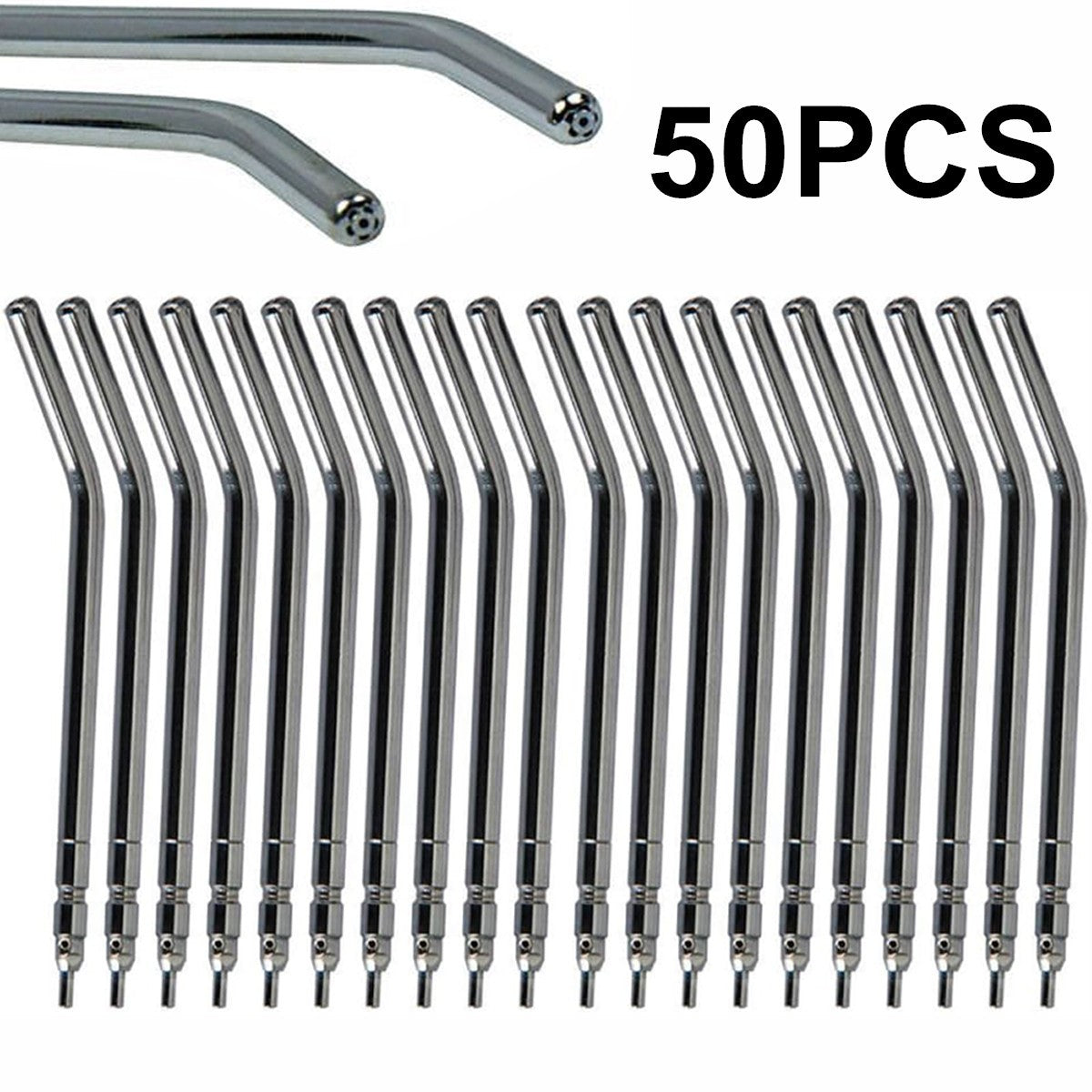 50 PCS Dental Air Water Spray Triple Syringe Autoclavable Nozzles/Tips/T