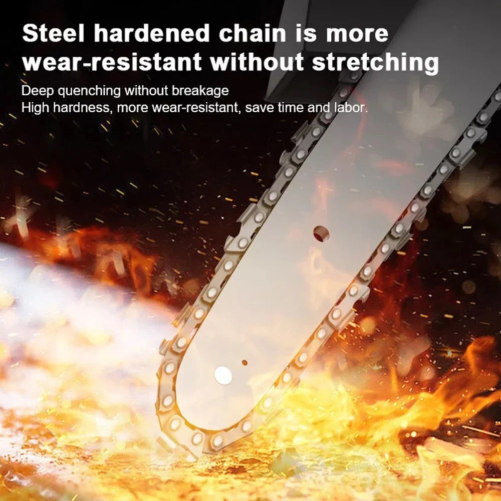 21V Electric Cordless Chain Saw Small Mini Handheld Chainsaw 2 Battery Powered