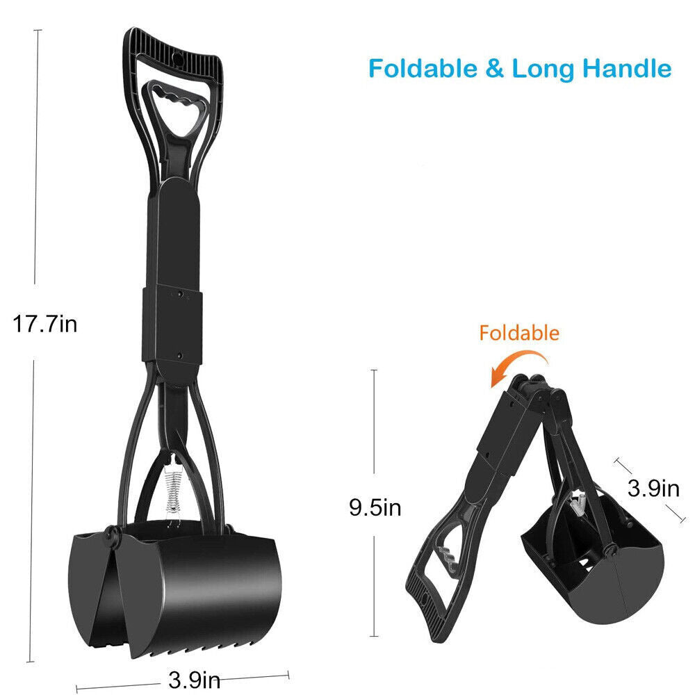 Non-Breakable Pet Dog Pooper Scooper with Handle Pooper Scooper Waste Pick US