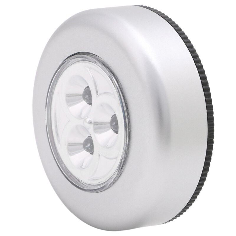 10PCS 3 LED Touch Push On/Off Light Self-Stick on Click Battery Operated Lights