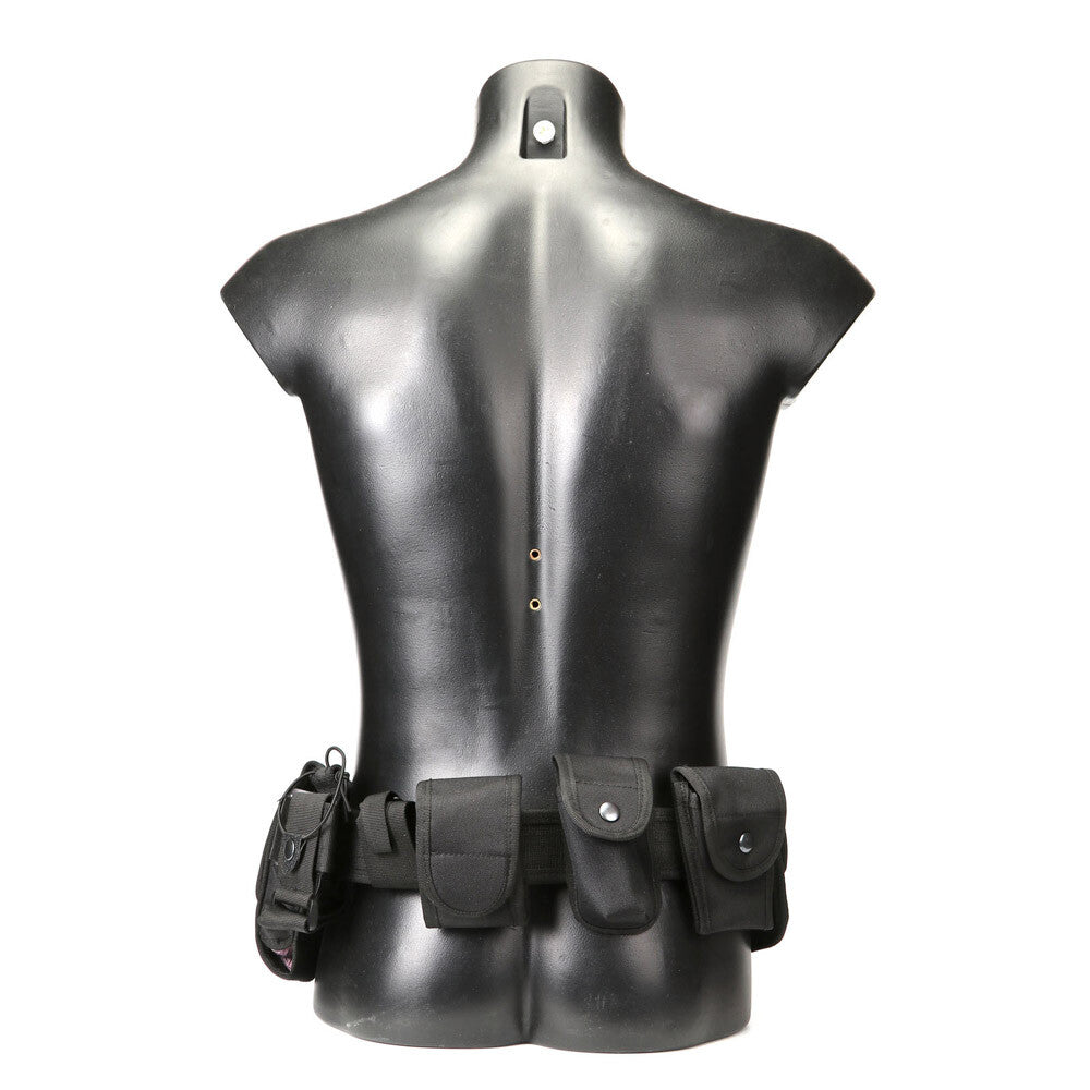 Tactical Nylon Police Security Guard Duty Belt Utility Kit System W/ Pouch USA