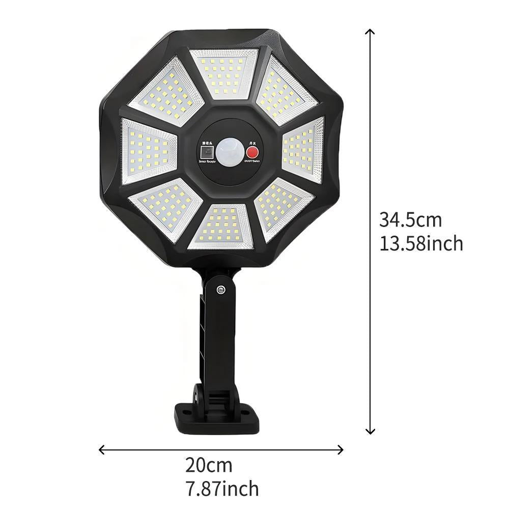 Solar Light Outdoor Motion Sensor Wall 168LED Waterproof Garden Yard Street Lamp