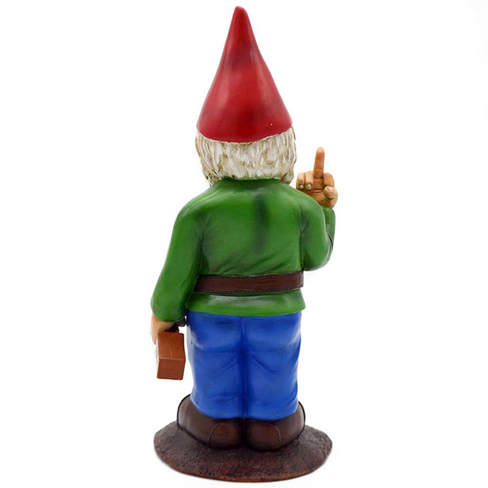Naughty Garden Gnome for Lawn Ornament Funny Dwarfs for Indoor Outdoor 12CM US