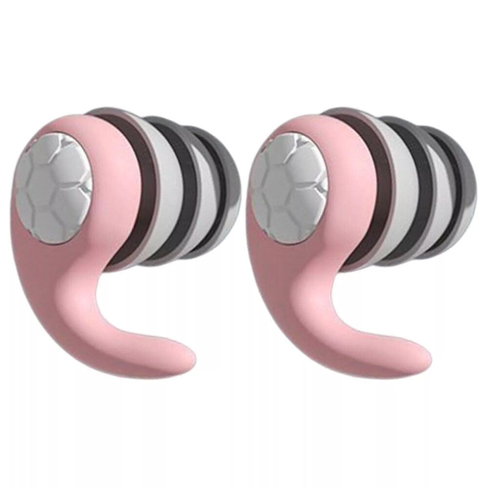 Reusable Silicone Ear Plugs Noise Cancelling Earplugs Protector Study Sleep Swim