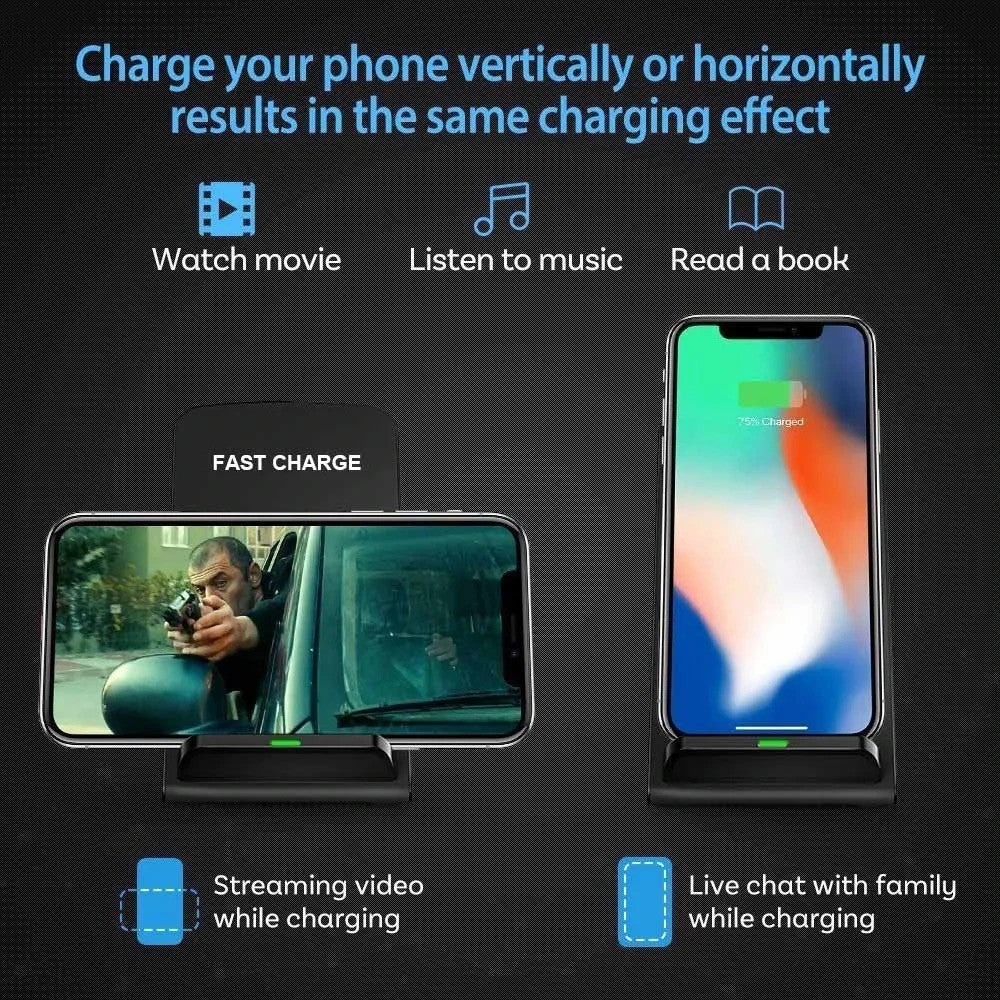 Paquete De 1/2 Base De Base De Carga Rápida Inalámbrica De 35 W Para Iphone 17 Pro Max Air