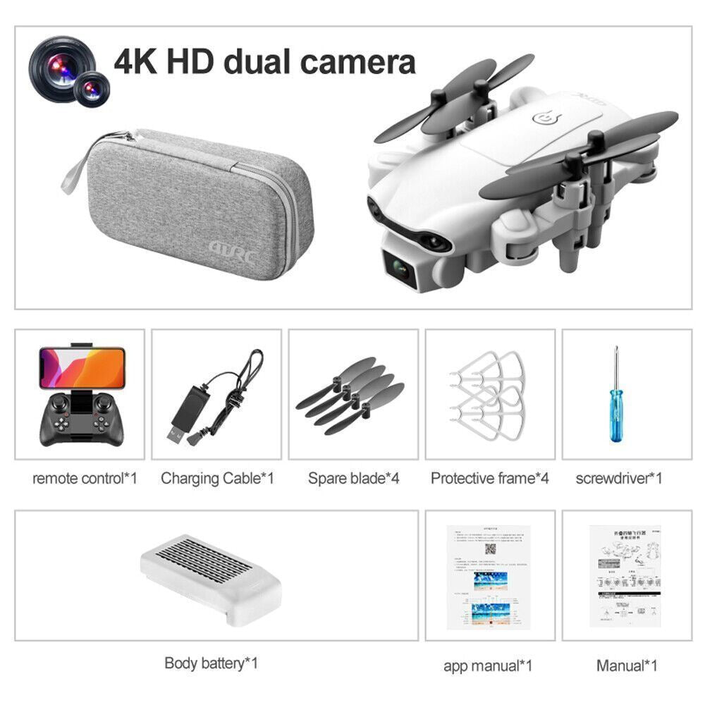 RC Drone 4K HD Wide Angle Camera WIFI FPV V9 Drone Dual Camera Quadcopter 2023