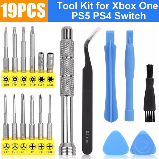 Cleaning Repair Tool Set Screwdriver Kit for PS5 Xbox One Controller Console PS4