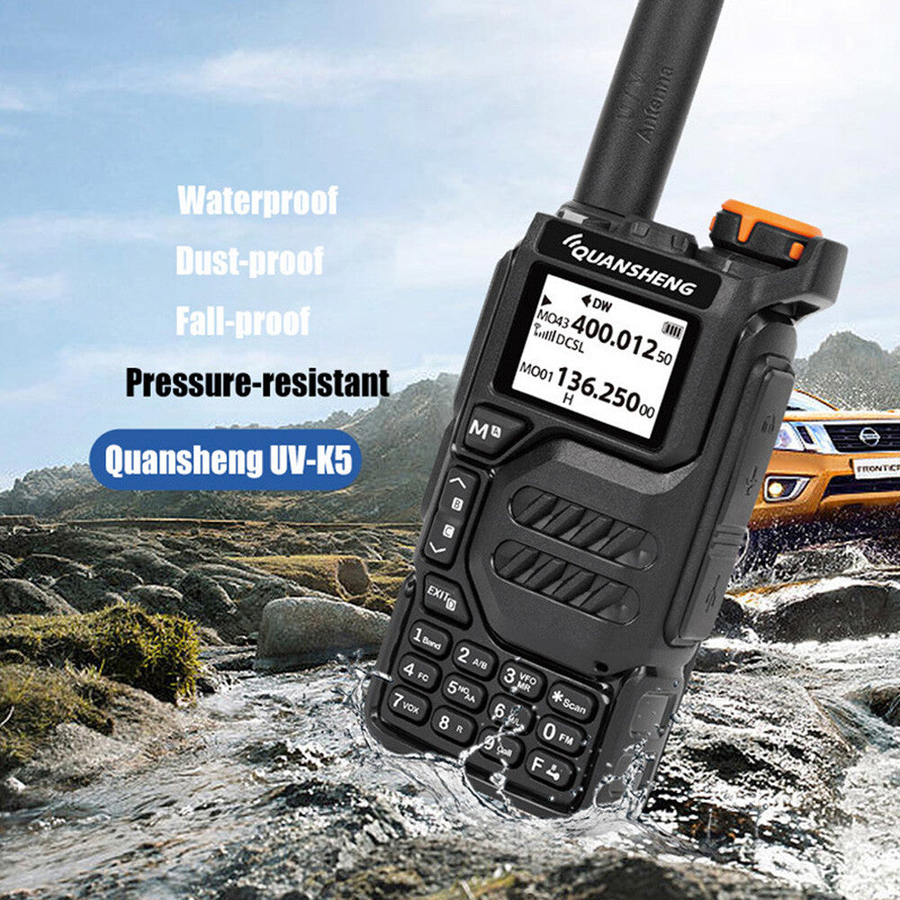 Quansheng UV K5 Walkie Talkie Encrypt 50-599Mhz DTMF Repeater USB C HAM Radio US