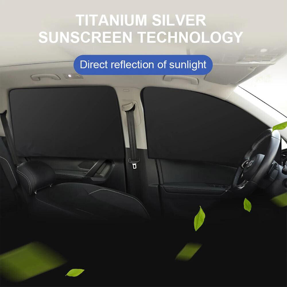 1X Magnetic Car Suction Sun Shade Curtain Full Shading Sunshade Accessories US