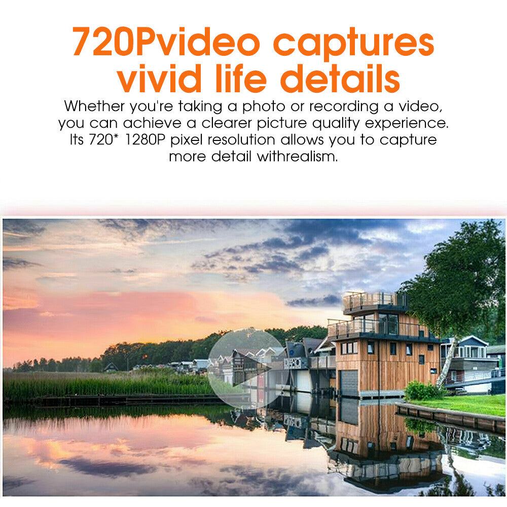 Digital Camera 2.4 Inch TFT LCD Screen 4X Zoom HD 16MP 1080P Anti-Shake Mic US