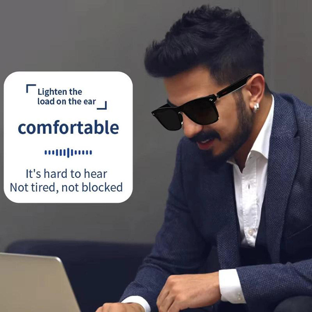 Smart Glasses Polarized Bluetooth 5.3 Call Music Sunglasses Headset Headphone US