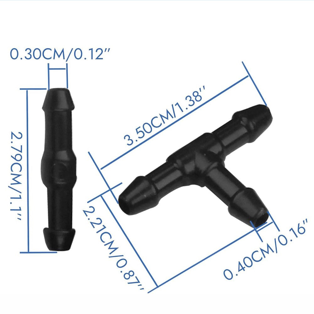 Universal Car Spray Jet Kit Fluid Hose Windshield Wiper Washer Squirter Nozzle