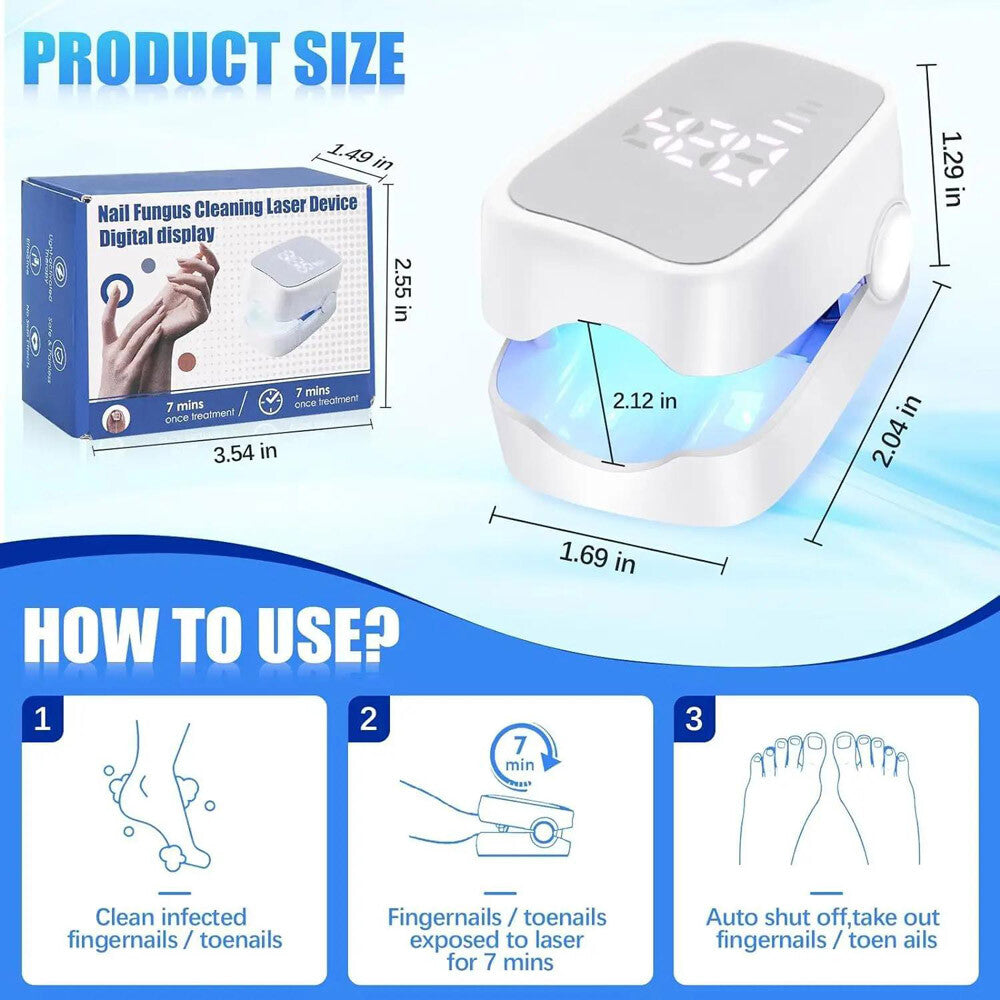 Nail Fungus Laser Treatment Device for Multiple Toenail Onychomycosis Remover US