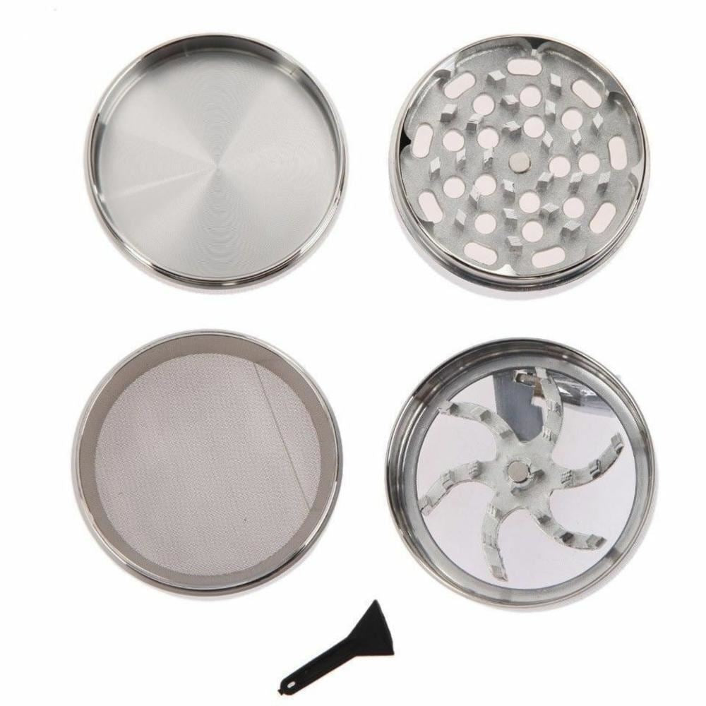 4 PCS Herb Tobacco Grinder Spice Herbal Metal Smoke Crusher Handle Hand Muller