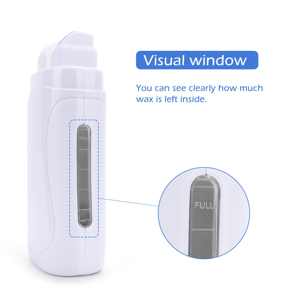Roll on Depilatory Wax Hot Wax Warmer Heater Cartridge Hair Removal Waxing Kit