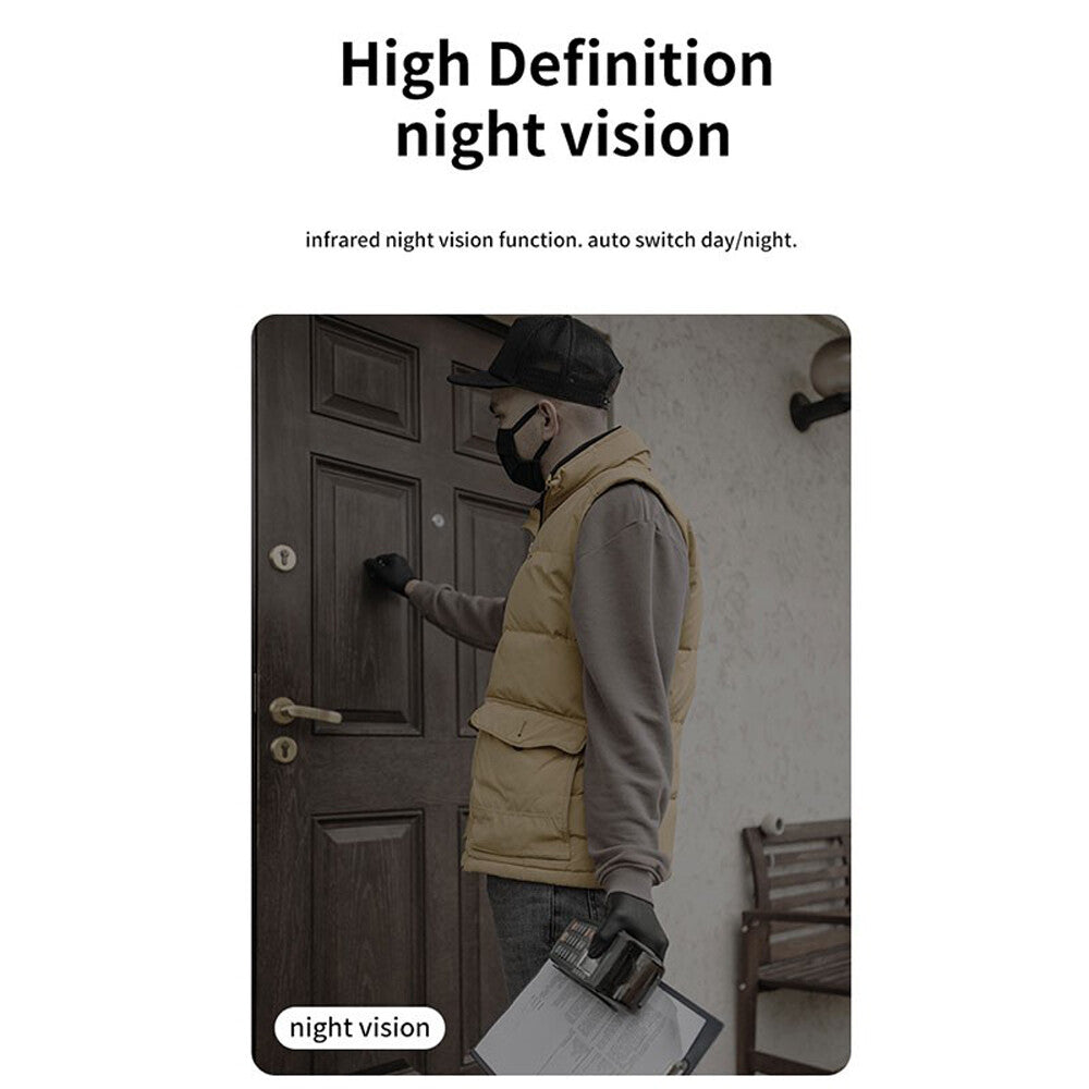Smart Wireless Wifi Video Doorbell Night Vision Camera Door Bell Ring Intercom