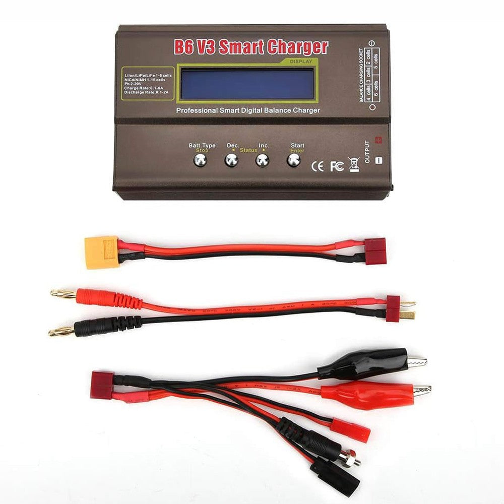Smart Battery Balance Charger B6 V3 Lipo Discharger 80W 6A for RC Toys NIMH Lihv