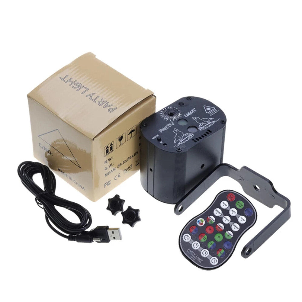 480Patterns Laser Projector Stage Light LED RGB DJ Disco KTV Show Party Lighting