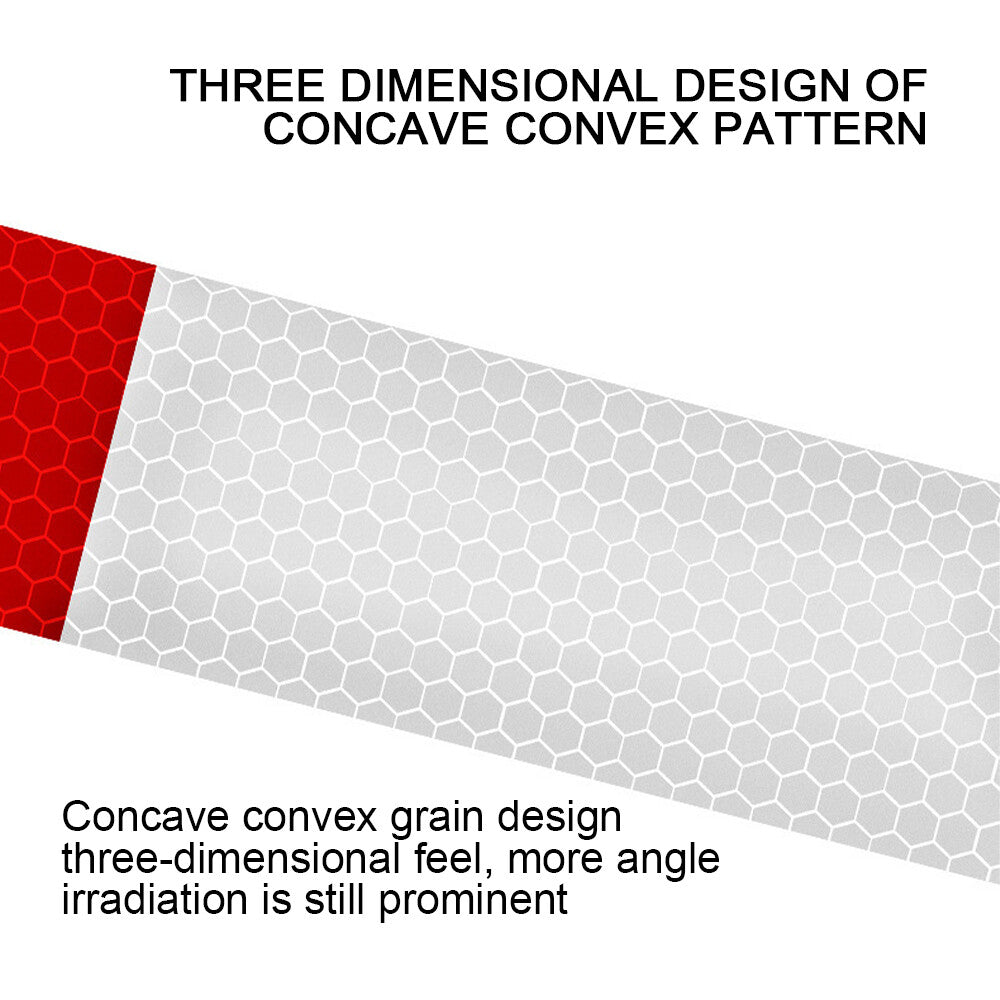 Reflective Trailer Safety Tape Conspicuity Tape Warning Sign Car Truck Red White