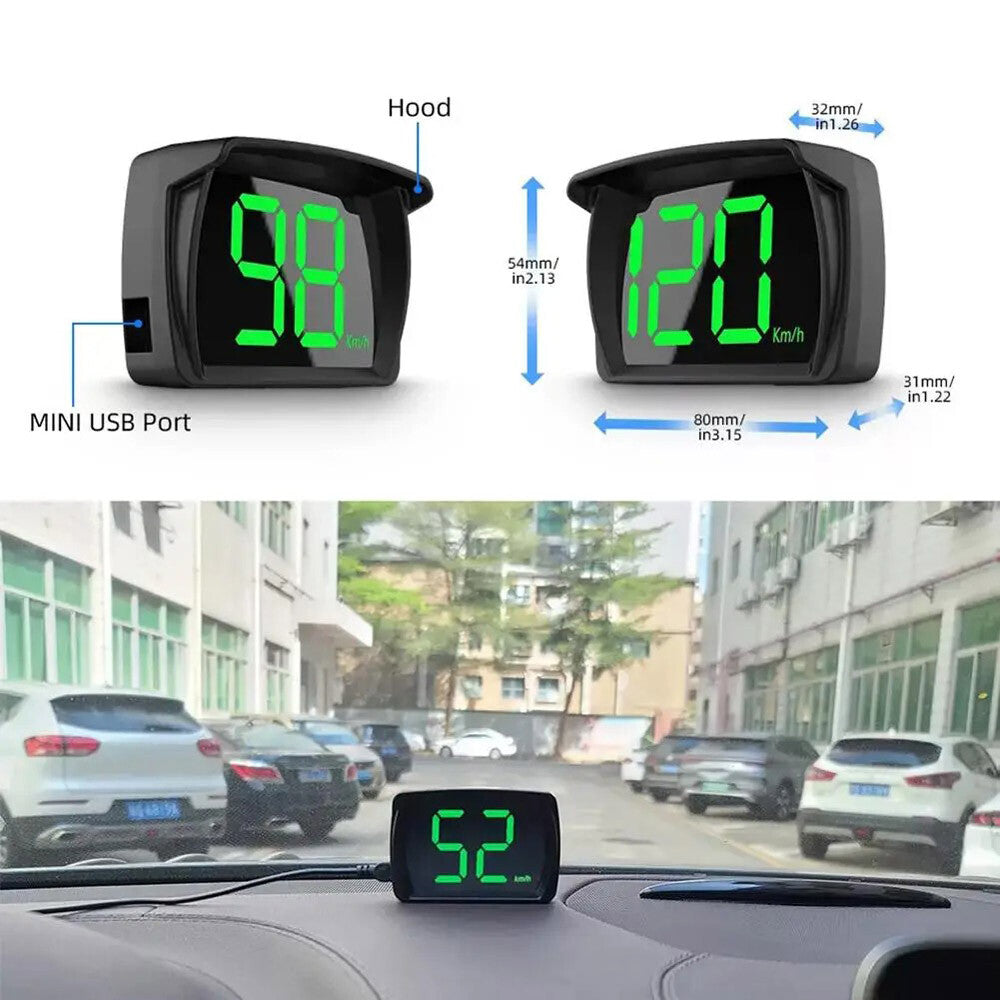 GPS Digital Speedometer Car Truck Motorcycle Head up Display Odometer HUD MPH