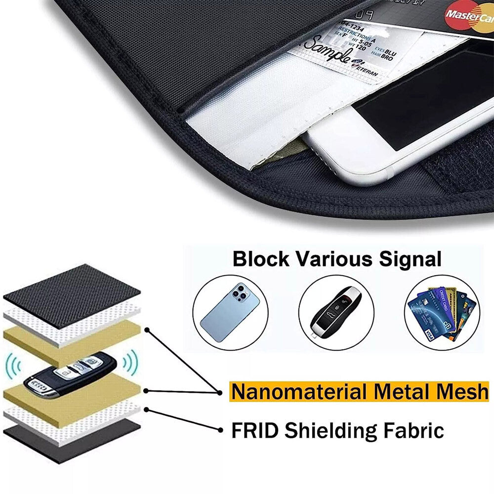 4 Pack Faraday Bag Cell Phone Wallet Blocker Radiation Signal Shielding Case US