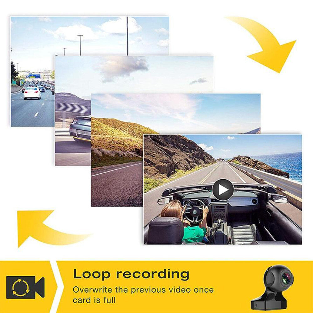 170° Wifi Dash Cam Recorder Car Camera HD 1080P Car DVR Vehicle Video G-Sensor