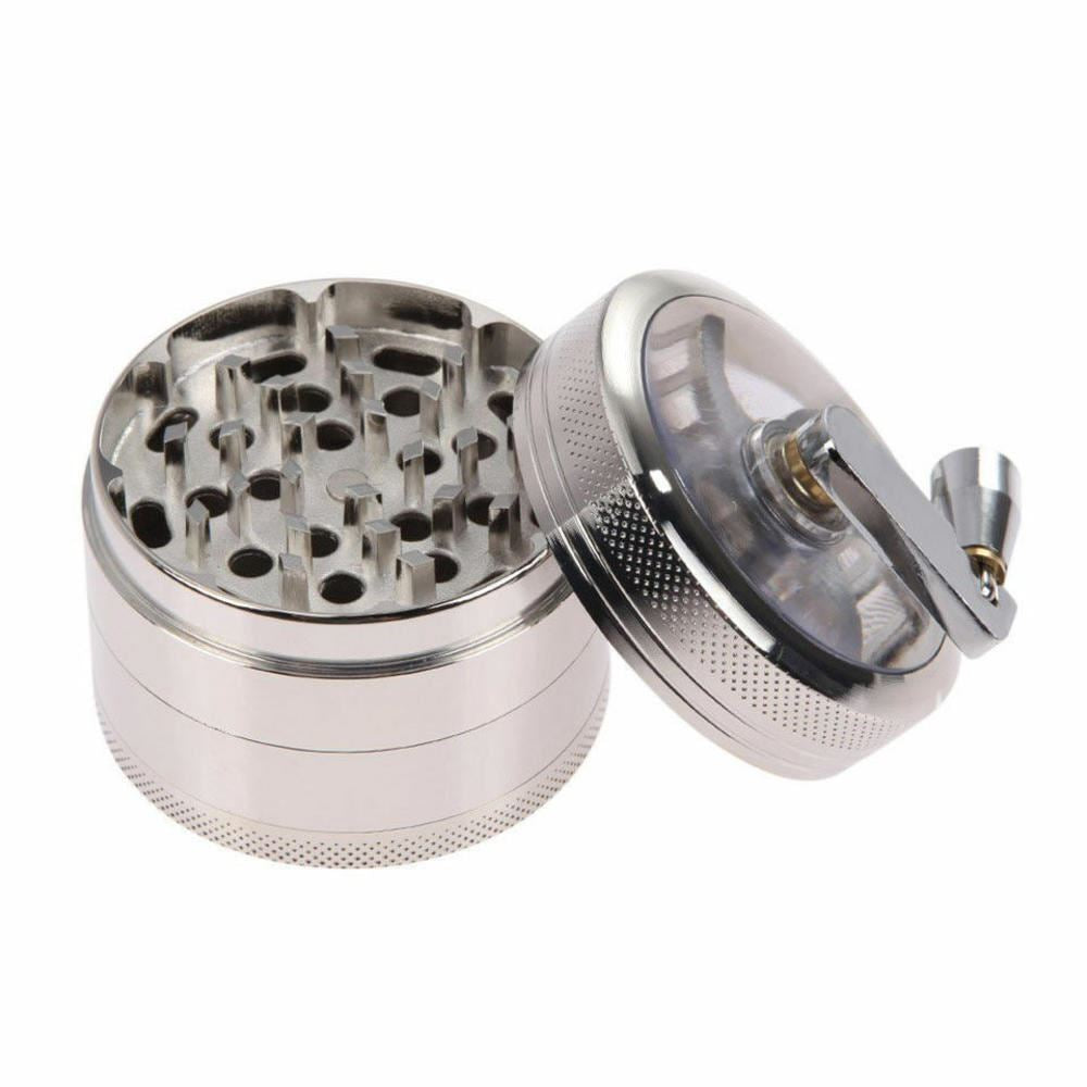 4 PCS Herb Tobacco Grinder Spice Herbal Metal Smoke Crusher Handle Hand Muller