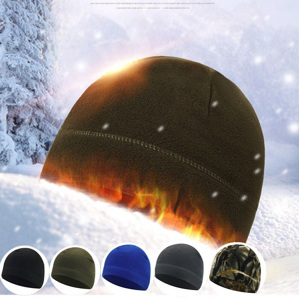3 Packs Military Tactical Skull Cap Winter Warm Fleece Windproof Ski Beanie Hats