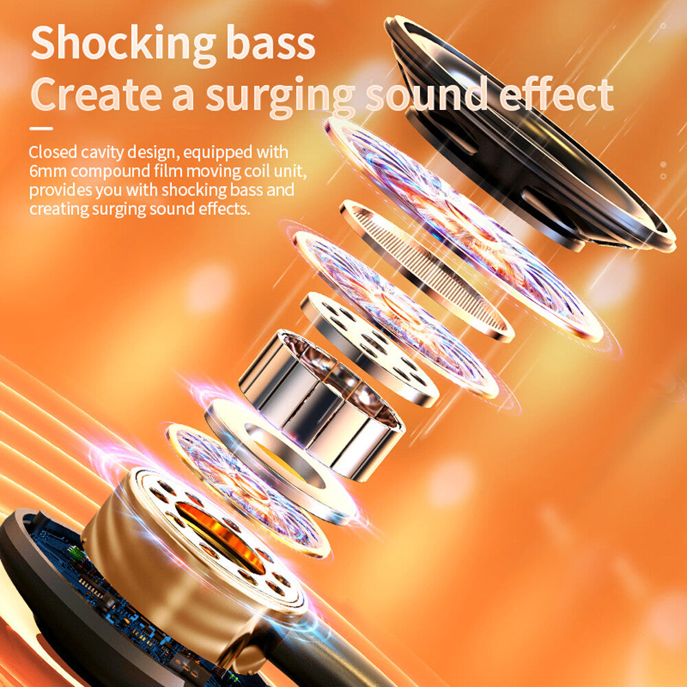 Wireless Bluetooth 5.3 Headset TWS Earphones Earbuds Stereo Headphones Ear Hook