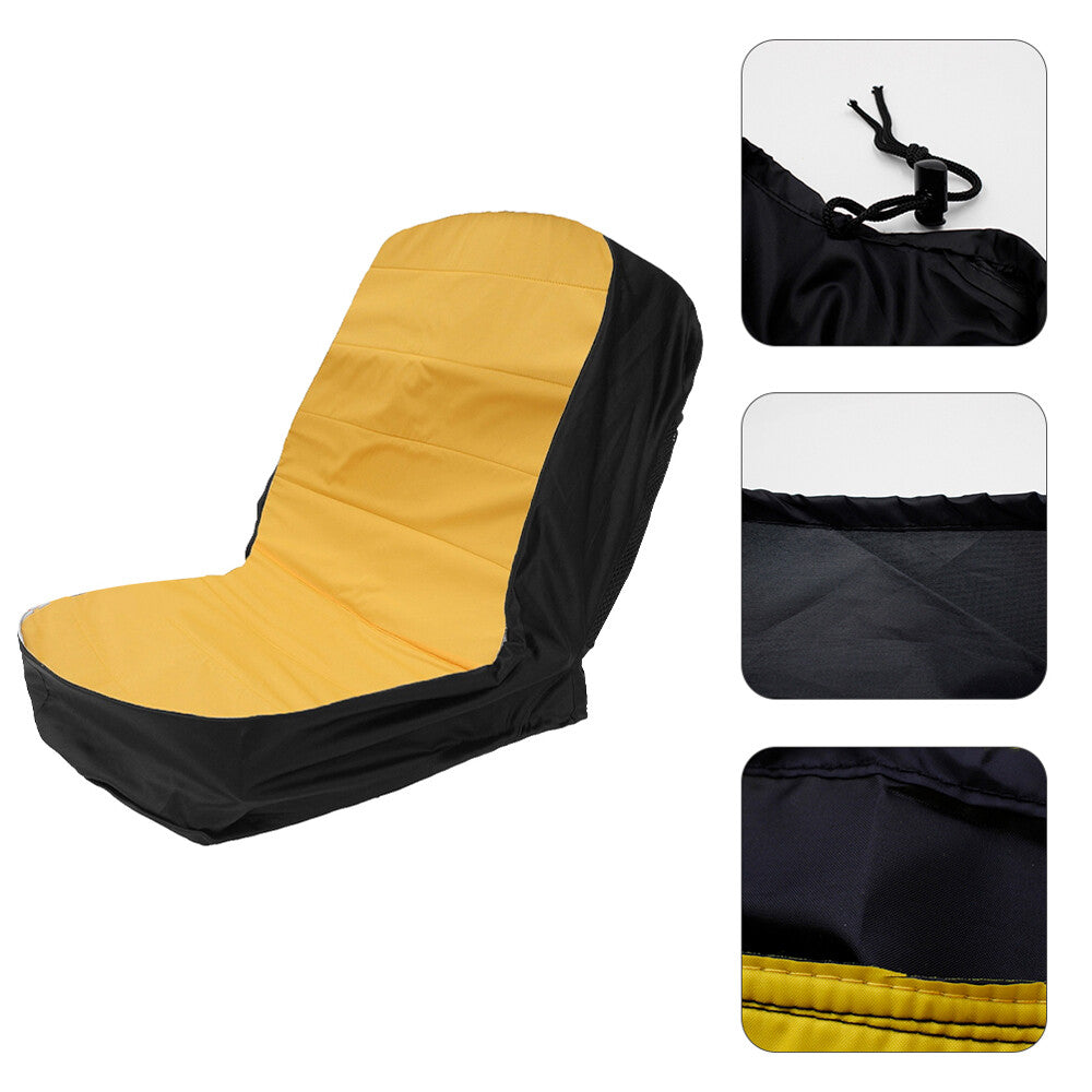 Universal Lawn Mower Tractor Seat Cover Waterproof Padded Comfort Pad Protector
