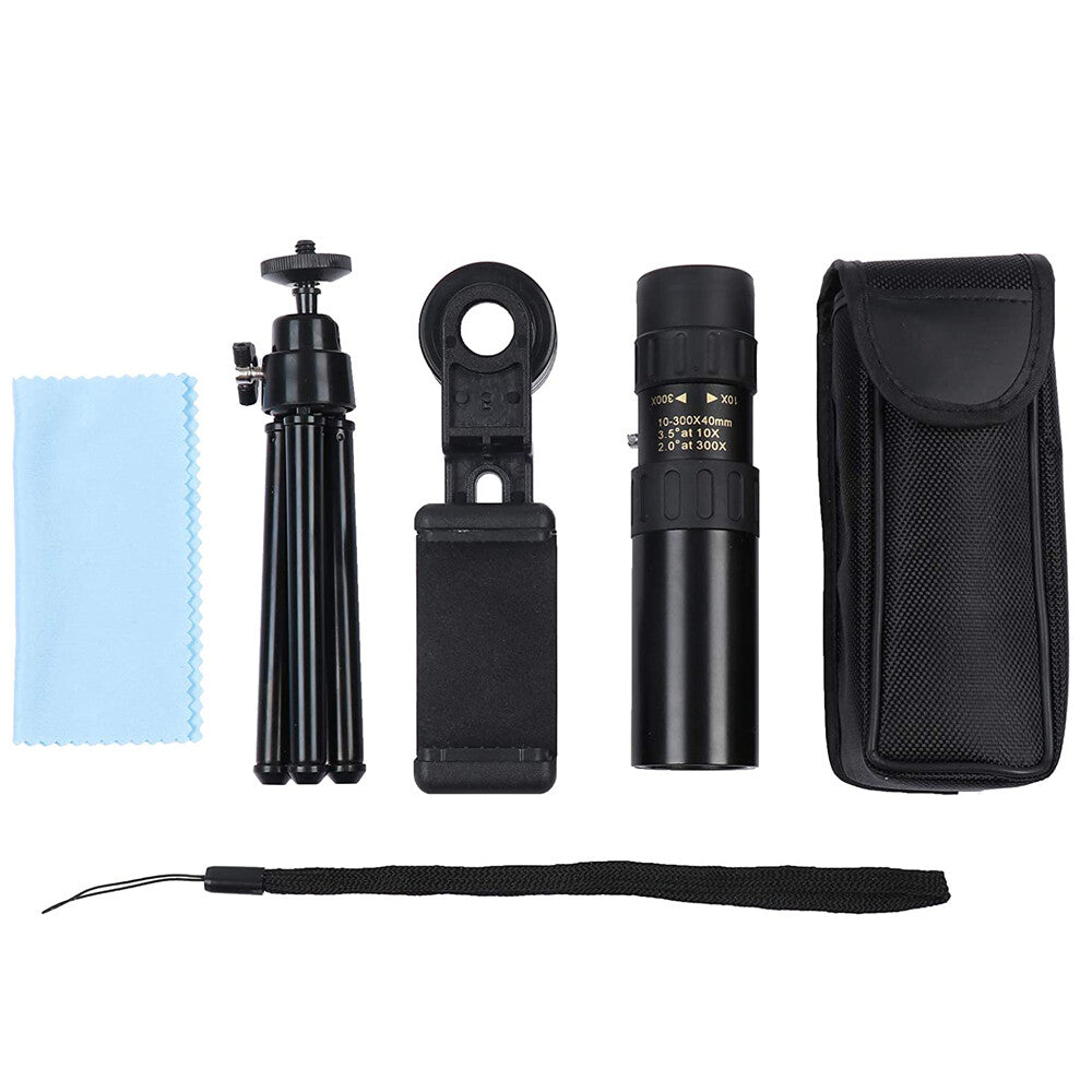 Day/Night Military Telescope 10-300X40Mm Zoom HD Monocular Mobile Telescope US