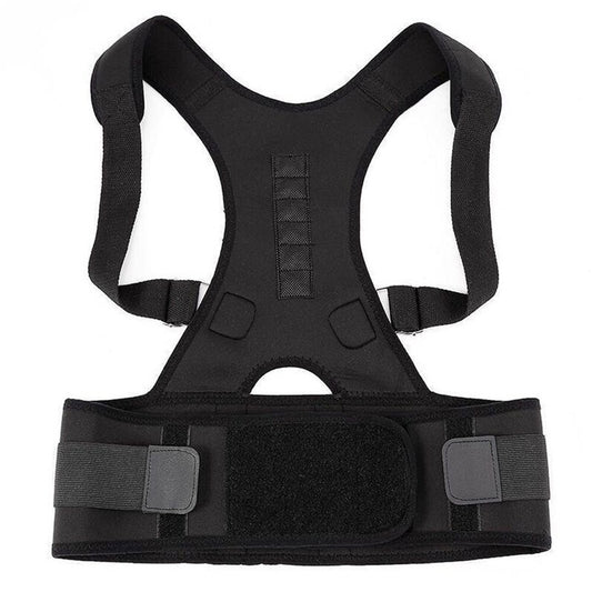 Back Posture Magnetic Shoulder Corrector Support Brace Belt Therapy Men Women