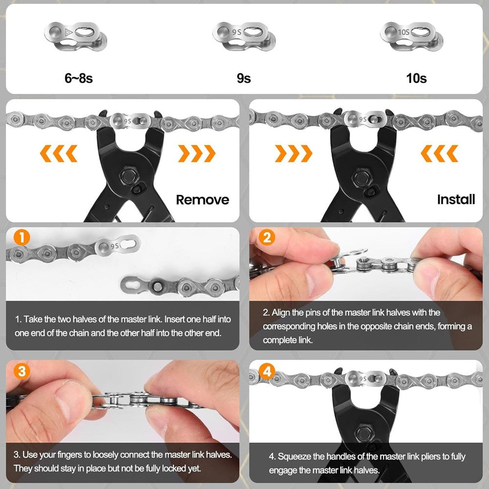 Bike Chain Cutter Splitter Breaker Bicycle Repair Rivet Link Pin Remover Tool US