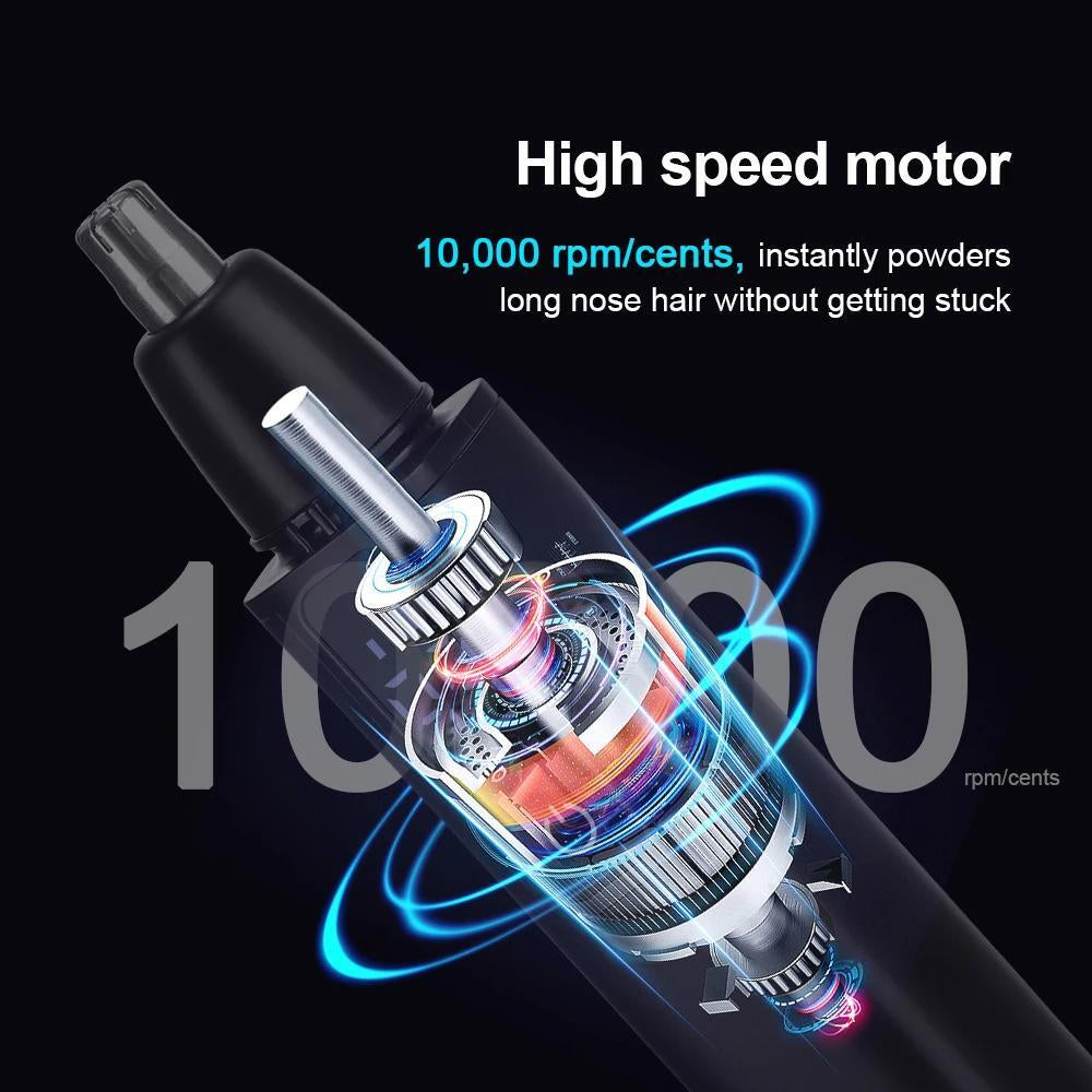 Nose Ear Hair Trimmer W/ LED Display USB Rechargeable Nose Trimmer Rechargeable